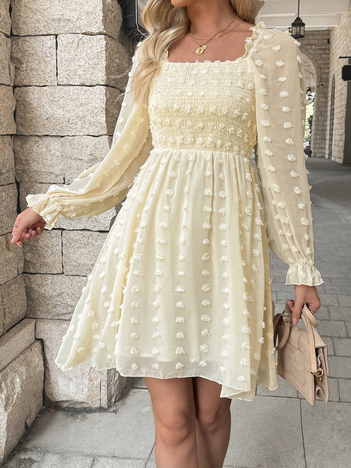Luna Swiss Dot Dress