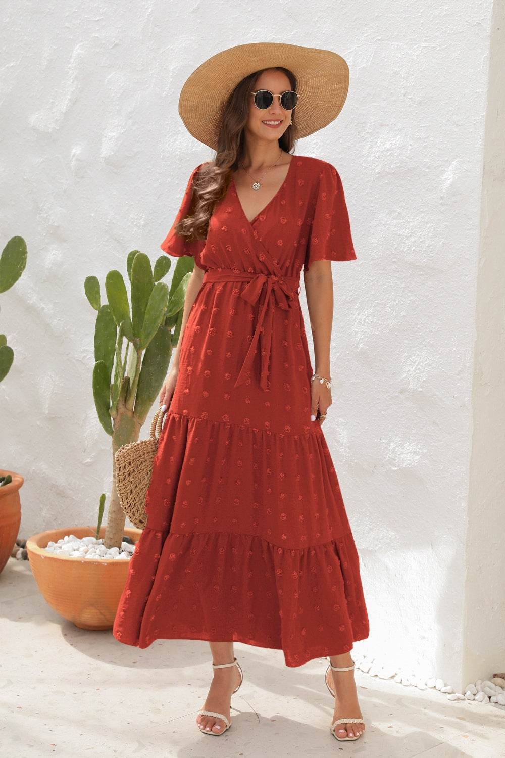 Justine Swiss Dot Dress