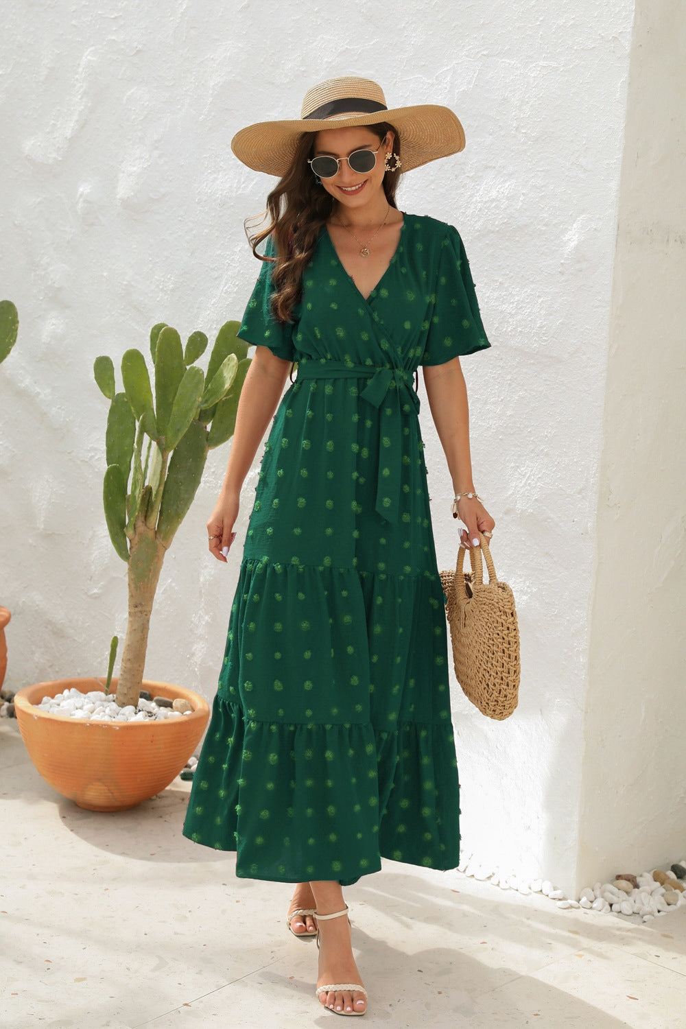 Justine Swiss Dot Dress