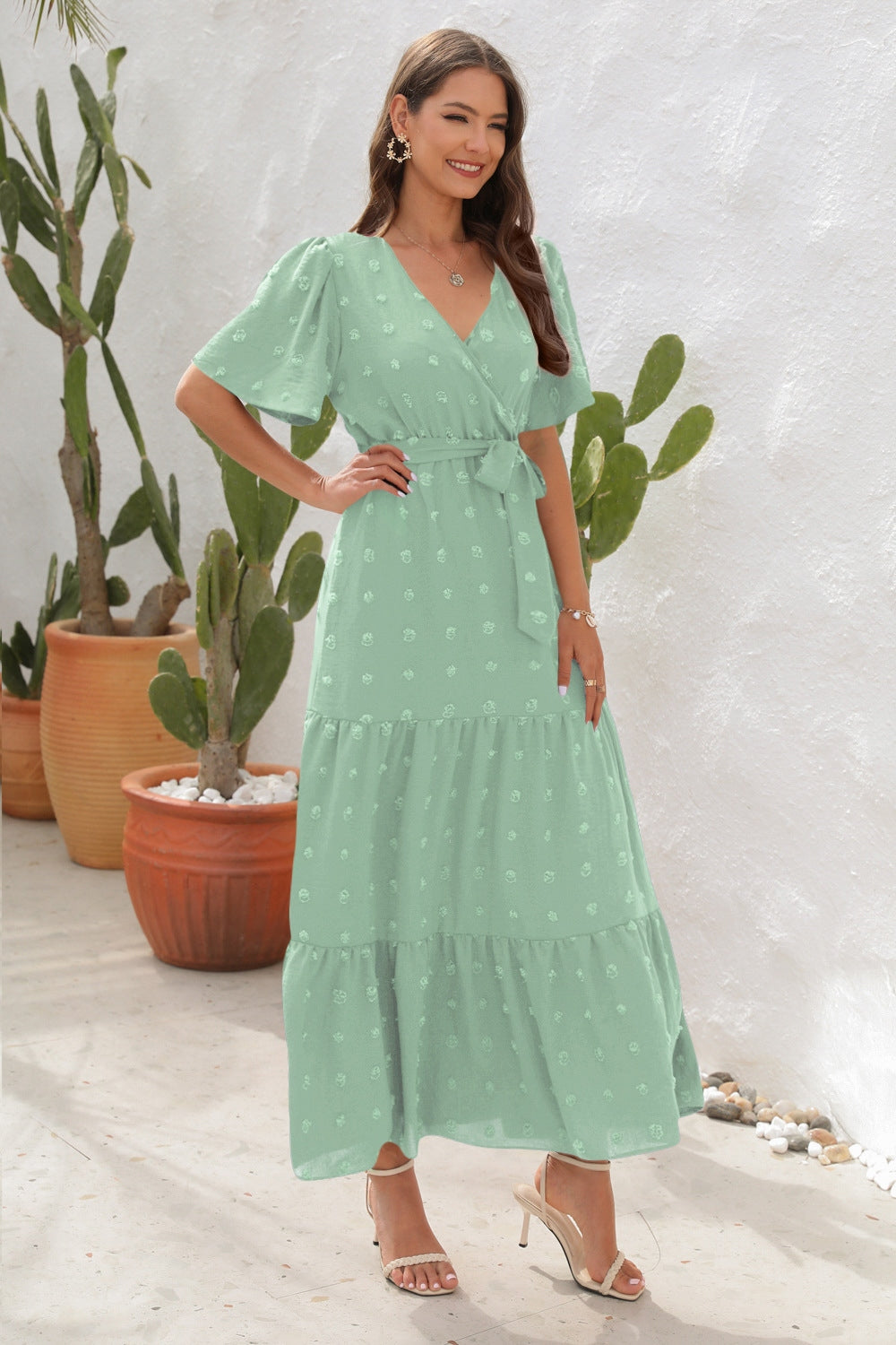 Justine Swiss Dot Dress
