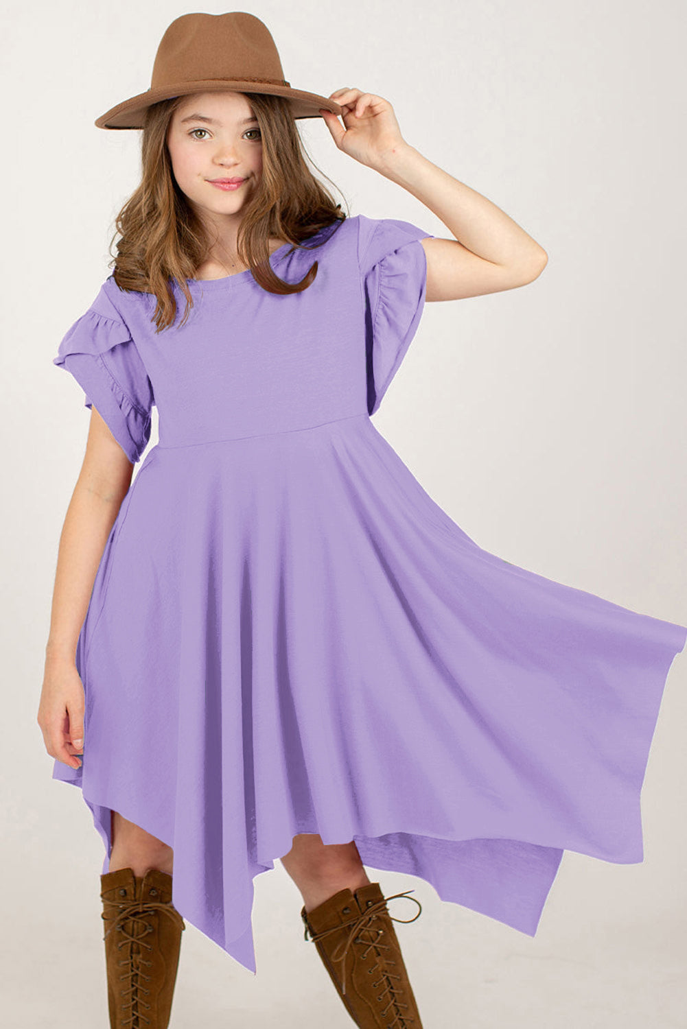 Mae Petal Sleeve Dress