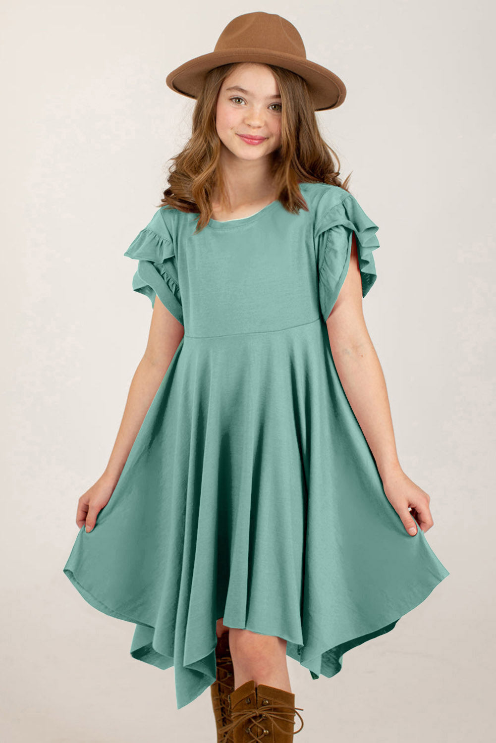 Mae Petal Sleeve Dress